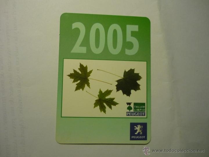 Coleccionismo Calendarios: calendario 2005 publicidad peugeot