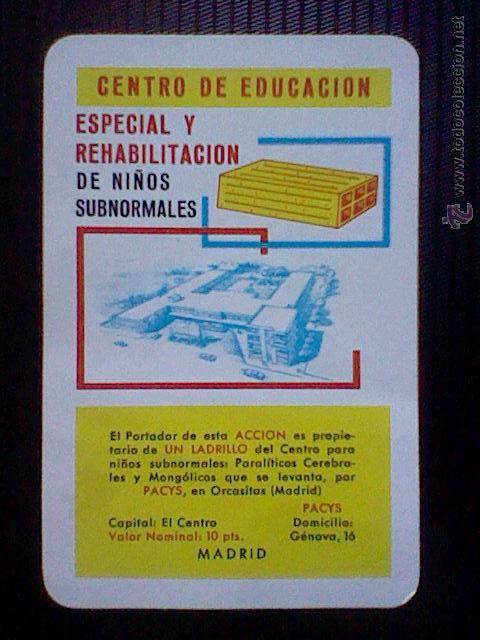 Coleccionismo Calendarios: Pacys centro educacion especial y rehabilitacion ni&ntilde;os subnormales 1970 fournier