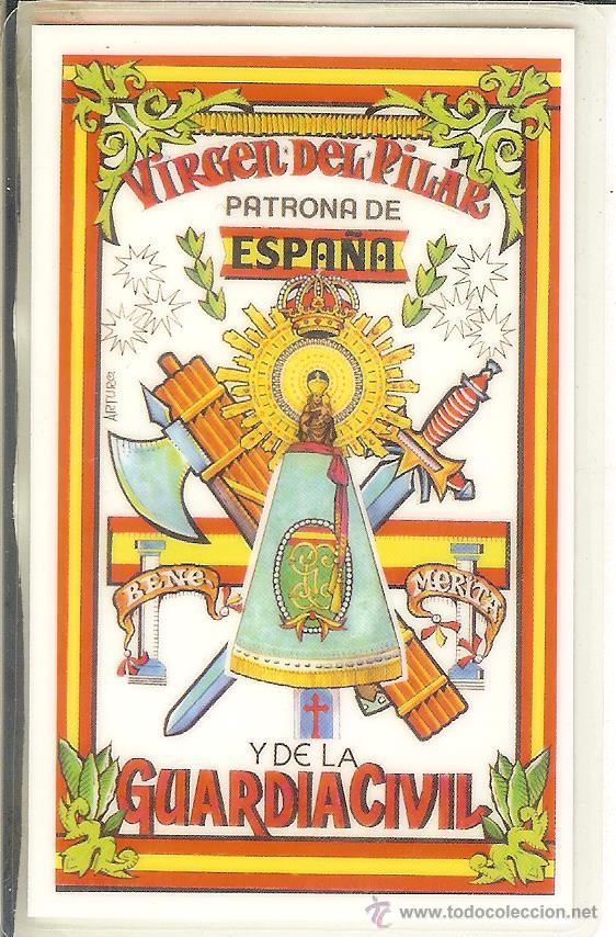 Coleccionismo Calendarios: CALENDARIO RELIGIOSO Y MILITAR - VIRGEN DEL PILAR PATRONA DE LA GUARDIA CIVIL - PLASTIFICADO - 2015
