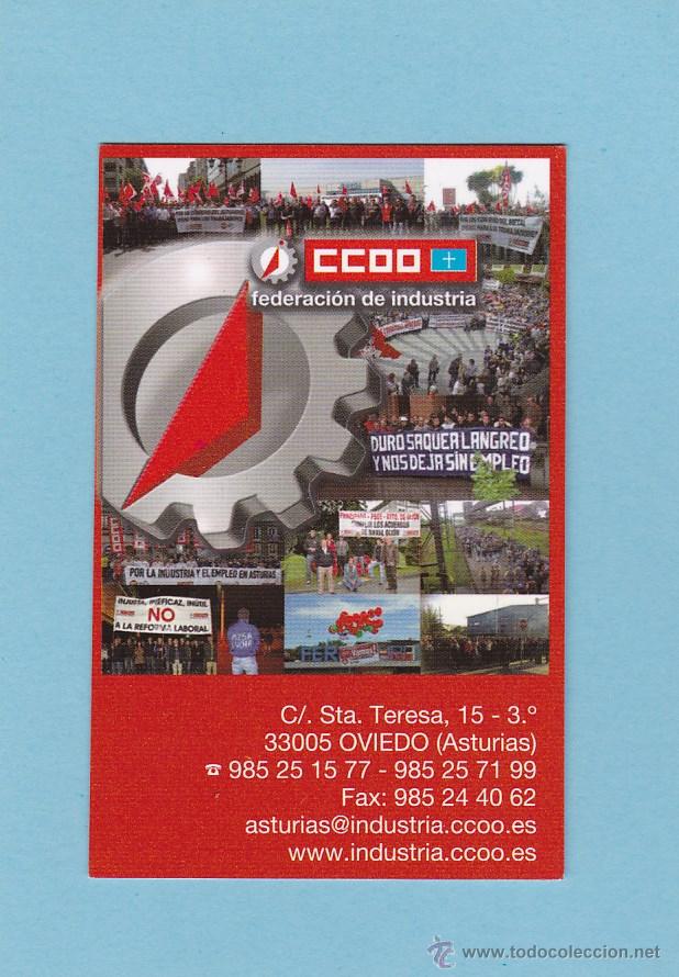 Coleccionismo calendarios: CALENDARIO 2013 - SINDICATO CCOO / CC.OO. FEDERACION DE INDUSTRIA. ASTURIAS