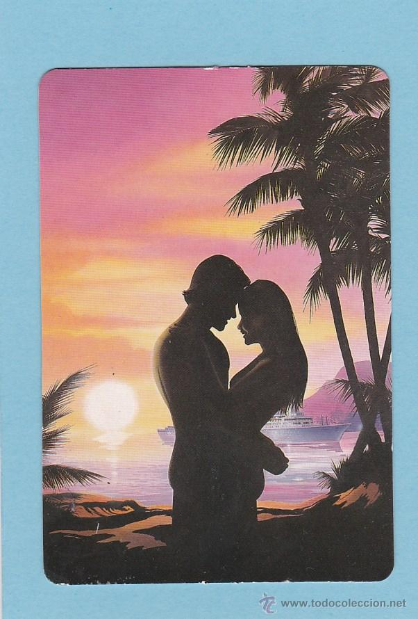 Coleccionismo Calendarios: CALENDARIO PORTUGAL 1991 - PAREJA DE ENAMORADOS EN LA PLAYA