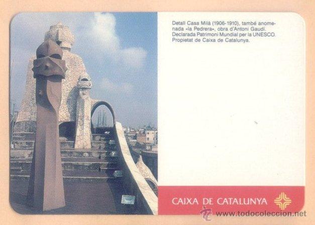 Coleccionismo Calendarios: CALENDARIO 1991 CAIXA CATALUNYA. LA PEDRERA. CASA MIL&Agrave;. GAUD&Iacute;. BARCELONA.