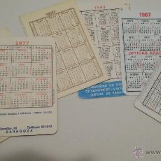 Coleccionismo Calendarios: LOTE 6 CALENDARIOS. 1991 FOURNIER, TESORO PÚBLICO. RESTO : 1975,1977, 1982,1983, 1987