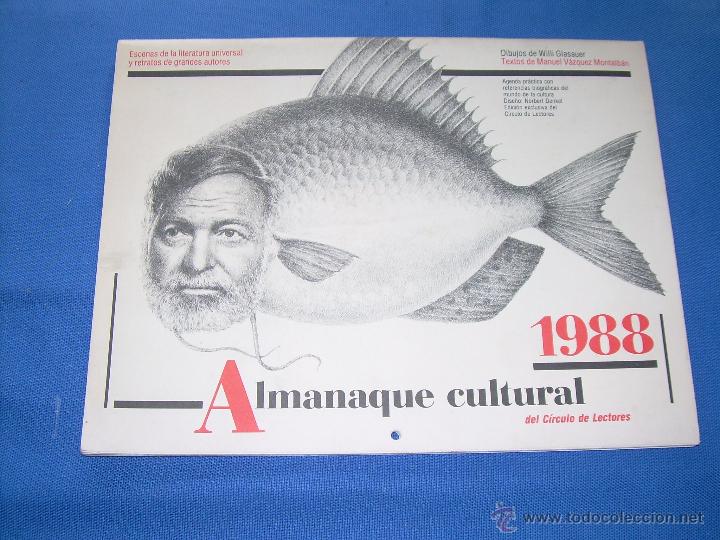 Coleccionismo Calendarios: CALENDARIO ALMANAQUE CULTURAL CIRCULO DE LECTORES 1988