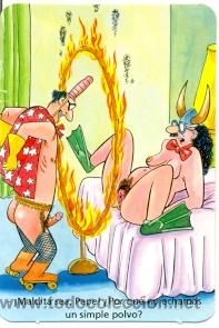 Coleccionismo Calendarios: 11-08L261. Calendario Humor. Polvo con fuego