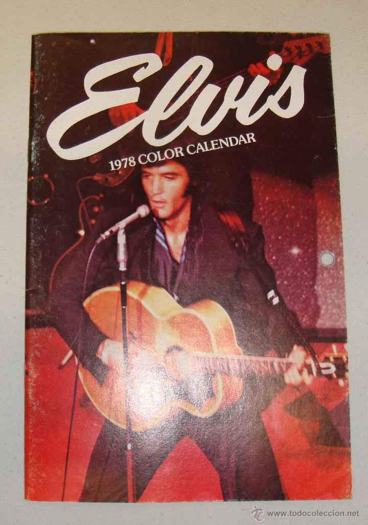 Coleccionismo calendarios: DIFICIL CALENDARIO DE PARED ELVIS PRESLEY 1978
