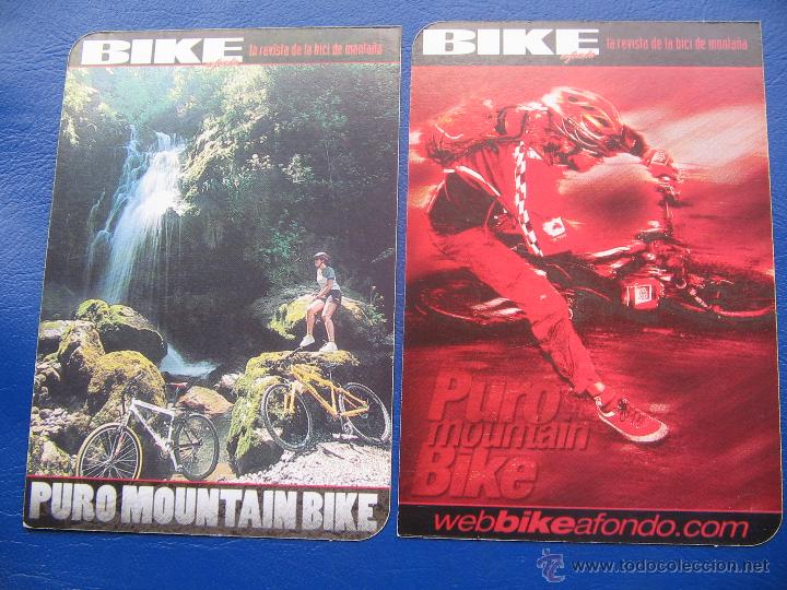 Coleccionismo calendarios: CALENDARIO BOLSILLO (LOTE DE 2) LITERATURA 2003 (REVISTA BIKE - BICICLETA DE MONTA&Ntilde;A / CICLISMO) BIE