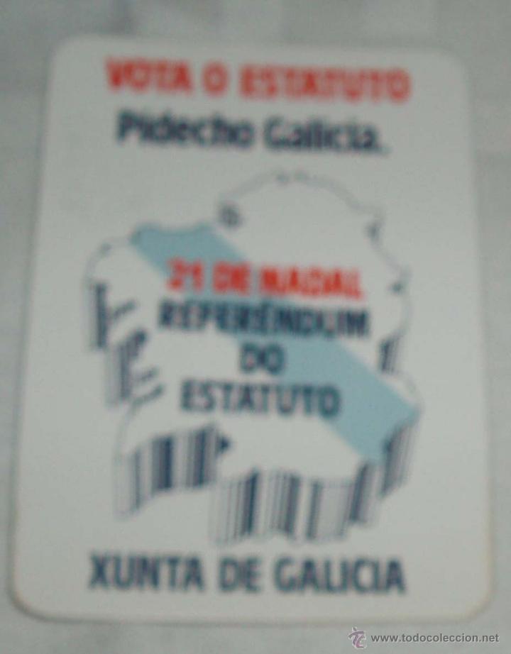Coleccionismo calendarios: calendario de bolsillo a&ntilde;o 1981 referendum do estatuto  xunta de galicia