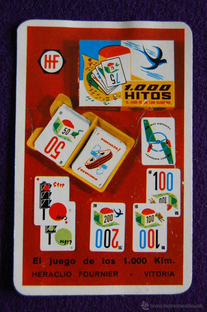 Sammeln von Kalendern: CALENDARIO FOURNIER. JUEGO DE CARTAS 1000 HITOS. A&Ntilde;O 1968