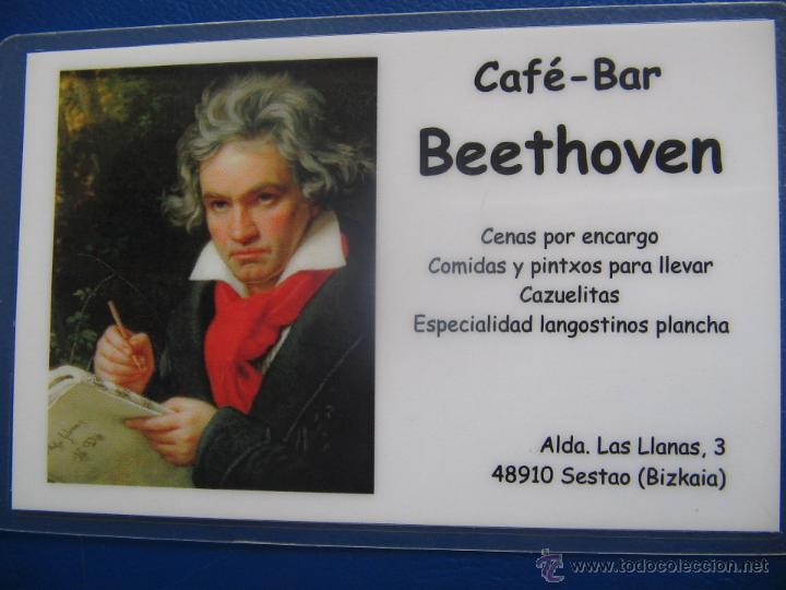 Coleccionismo Calendarios: CALENDARIO BOLSILLO MUSICA (BEETHOVEN. PUBLICITARIO SESTAO) 2008 PLASTIFICADO (NUEVO)