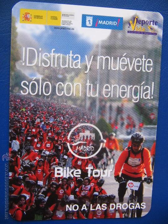 Coleccionismo calendarios: CALENDARIO BOLSILLO DEPORTE (CICLISMO. BIKE TOUR MADRID) 2009 BUENA CALIDAD-ESTADO