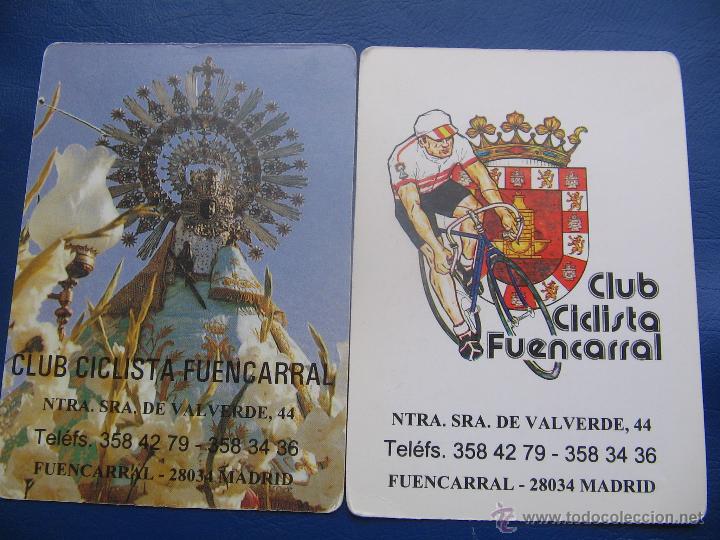 Coleccionismo calendarios: CALENDARIO BOLSILLO (LOTE DE 2) DEPORTE (CICLISMO. CLUB CICLISTA FUENCARRAL) 2004 (FOTO REVERSO)