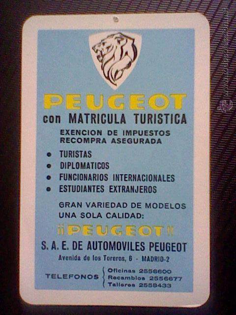 Coleccionismo Calendarios: CALENDARIO 1968 PEUGEOT FOURNIER