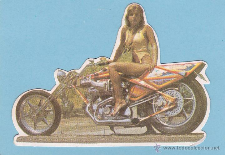 Coleccionismo calendarios: CALENDARIO PORTUGAL 1986 - CHICA EN MOTO. TROQUELADO
