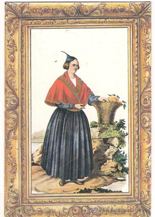 Coleccionismo Calendarios: -61421 CALENDARIO PINTURA MUJER CON TRAJE REGIONAL, A&Ntilde;O 1992, CON PUBLICIDAD, EXTRANJERO