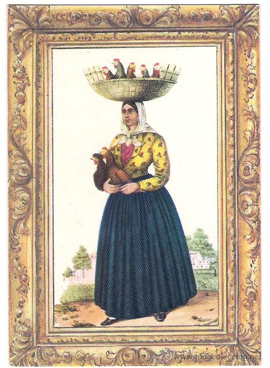 Coleccionismo Calendarios: -61422 CALENDARIO PINTURA MUJER CON TRAJE REGIONAL, A&Ntilde;O 1992, CON PUBLICIDAD, EXTRANJERO