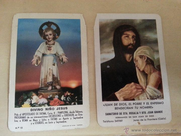 Coleccionismo calendarios: LOTE 2 CALENDARIOS FOURNIER RELIGIOSOS, 1063 1968 DIVINO NI&Ntilde;O JESUS Y JUAN DE DIOS ,