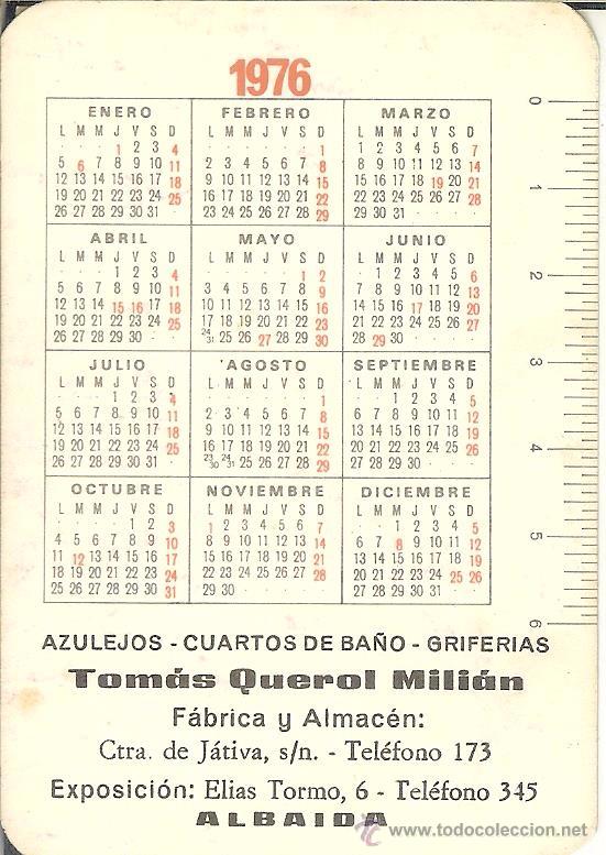 Calendario De Serie - 1976 - ¿edijar? - Tomás Q - Comprar Calendarios ...