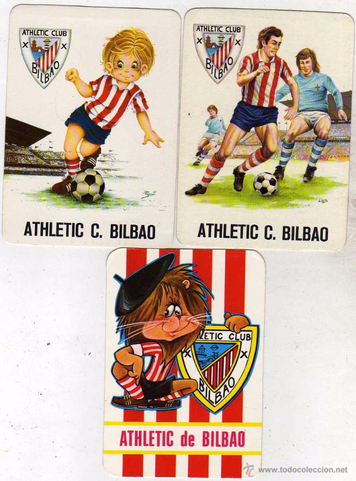 Coleccionismo calendarios: Lote de 3 calendarios Athletic de Bilbao, 1974, 1975 y otro con distancias Km. Cabrillo Salamanca.