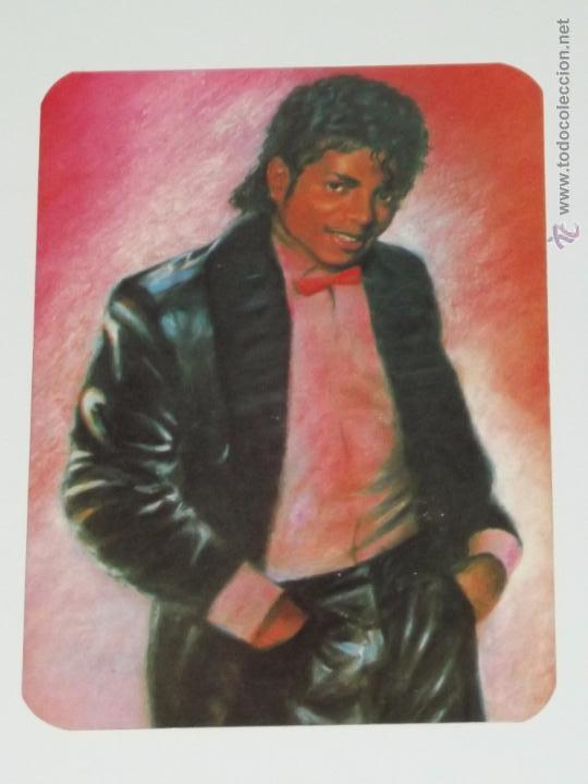 Coleccionismo Calendarios: Calendario foto cantante michael jackson a&ntilde;o 1985 con publicidad Portugal calendarios musica B26