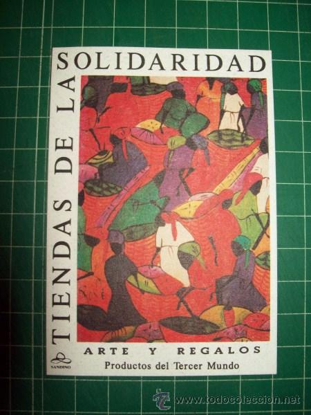 Colecionismo Calend&aacute;rios: CALENDARIO SANDINO TIENDAS DE LA SOLIDARIDAD 1992