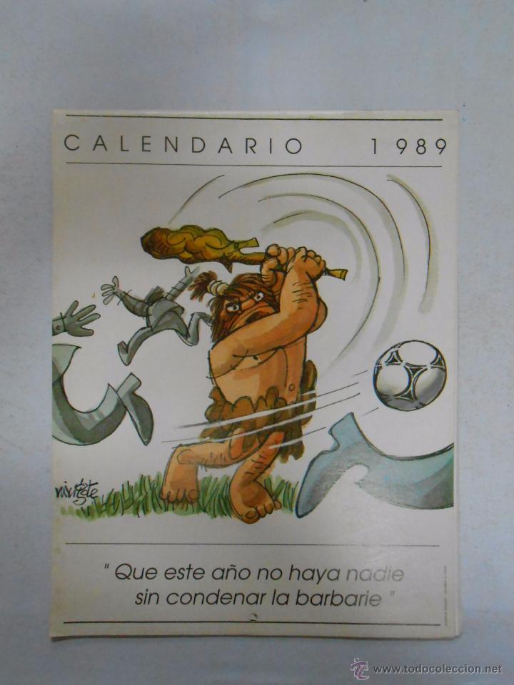 Coleccionismo calendarios: CALENDARIO 1989. REAL FEDERACION ESPA&Ntilde;OLA DE FUTBOL. CONSEJO SUPERIOR DE DEPORTES. TDKR27
