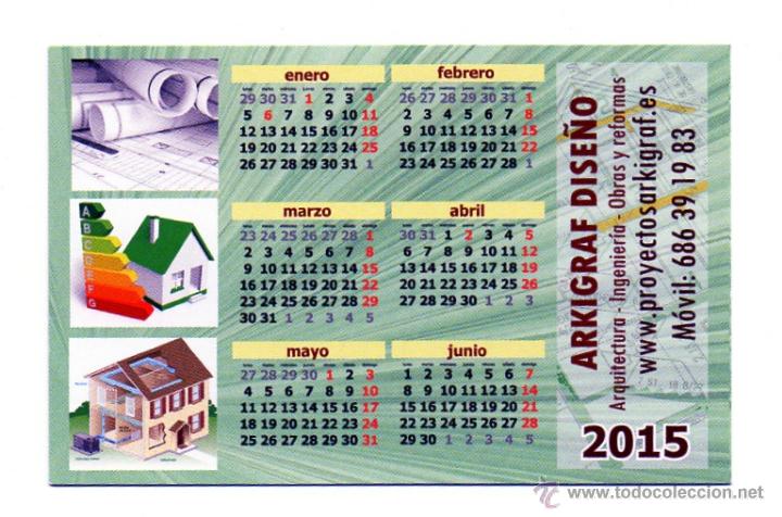 Coleccionismo calendarios: Calendario de Publicidad 2015 - ARKIGRAF DISE&Ntilde;O