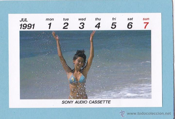 Coleccionismo calendarios: CALENDARIO EROTICO 1991 - SONY AUDIO CASSETE. DESNUDO FEMENINO