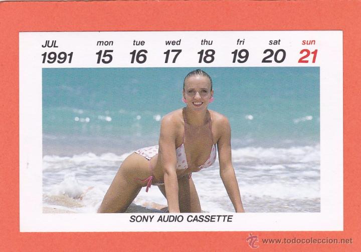 Coleccionismo calendarios: CALENDARIO EROTICO 1991 - SONY AUDIO CASSETE. DESNUDO FEMENINO
