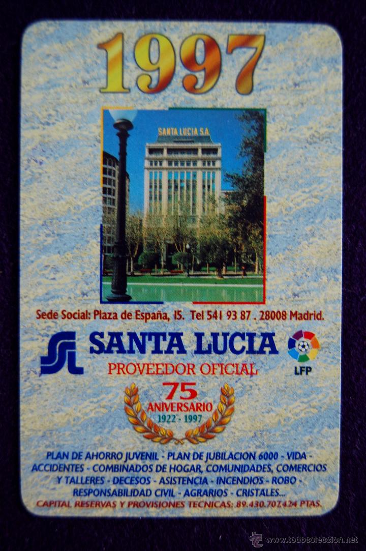 Coleccionismo calendarios: CALENDARIO FOURNIER. SANTA LUCIA. 1997