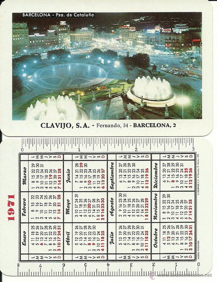 Coleccionismo calendarios: (CA-185A)CALENDARIO DE BOLSILLO H.FOURNIER,CLAVIJO S.A.1971