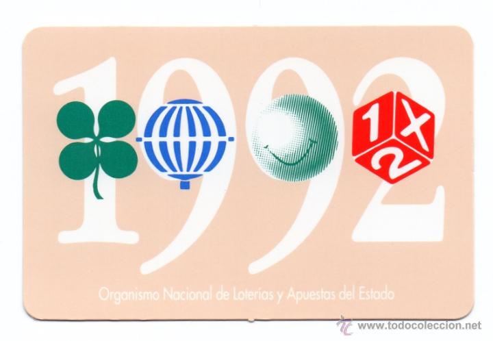 Colecionismo Calend&aacute;rios: Calendario publicidad 1992