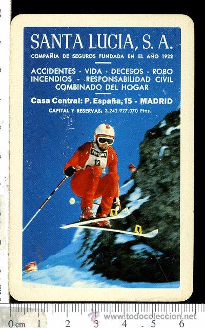 Collezionismo Calendari: calendarios fournier a&ntilde;o 1982 seguros santa lucia