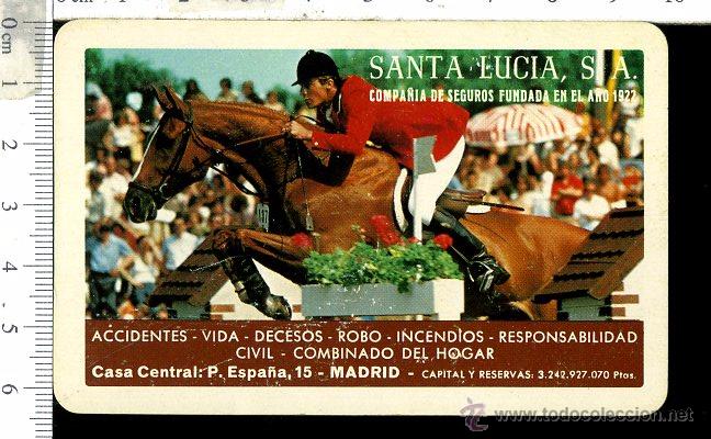 Collezionismo Calendari: calendarios fournier a&ntilde;o 1982 seguros santa lucia
