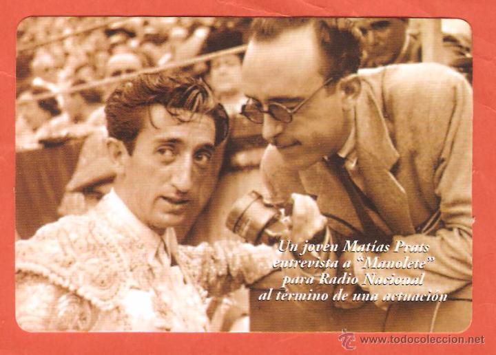 Coleccionismo calendarios: CALENDARIO D E BOLSILLO PUBLICITARIO A&Ntilde;O 2005  TOROS -  MANOLETE