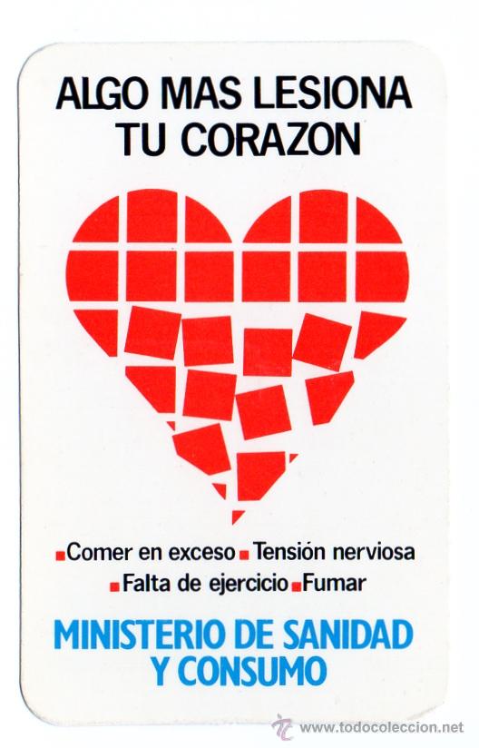 Coleccionismo calendarios: Calendario de Publicidad 1982 - MINISTERIO DE SANIDAD Y CONSUMO