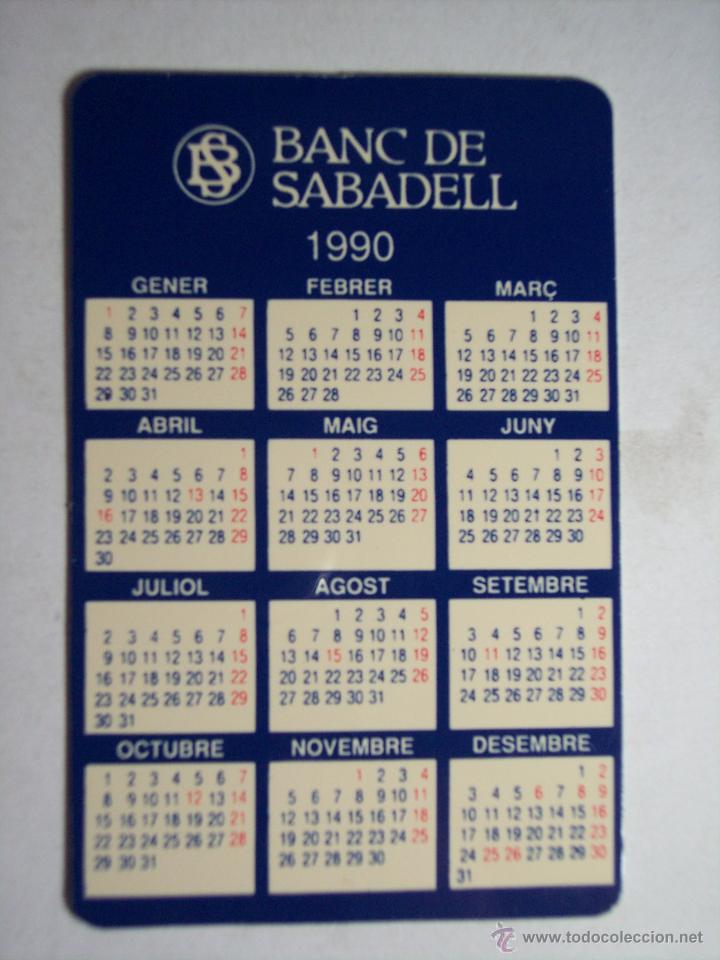 Coleccionismo calendarios: CALENDARIO A&Ntilde;O 1990 (BANC DE SABADELL) - Foto 2