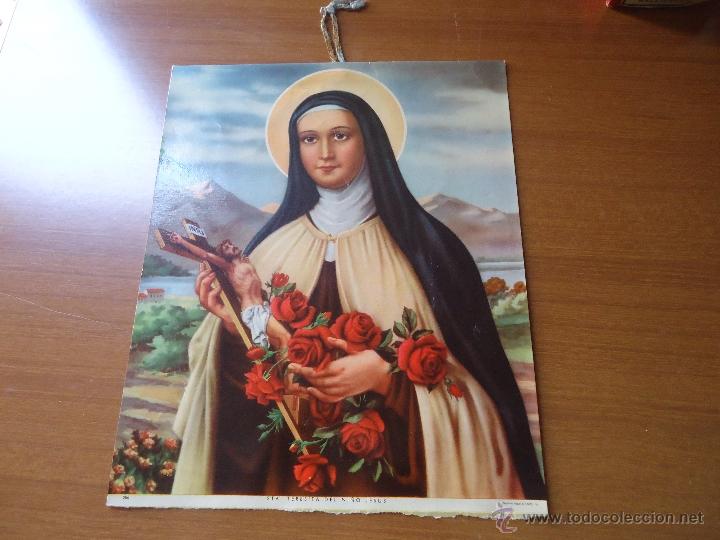 Coleccionismo calendarios: LAMINA ANTIGUA DE CALENDARIO STA. TERESITA DEL NI&Ntilde;O JESUS