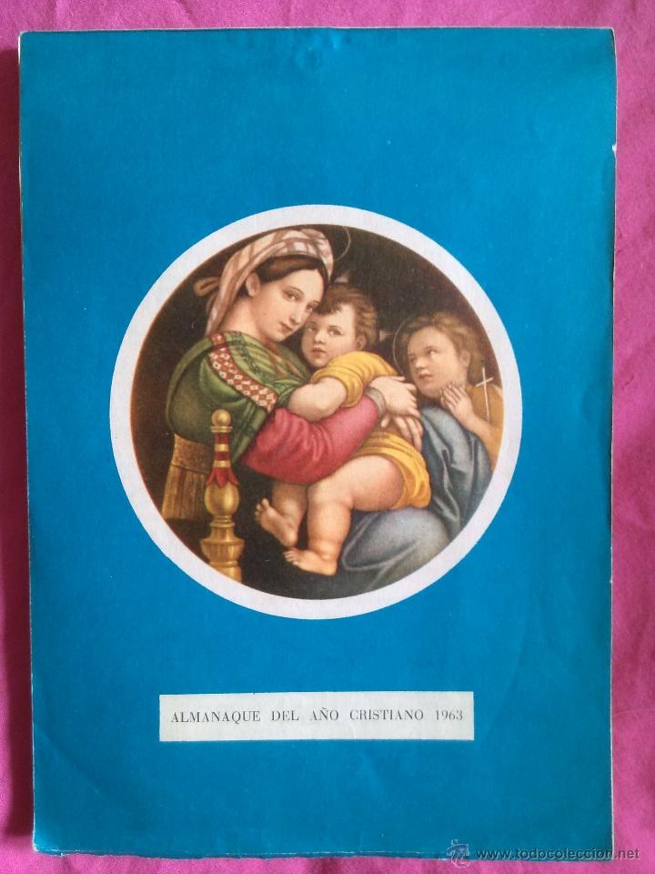 Coleccionismo Calendarios: Almanaque del A&ntilde;o Cristiano 1963