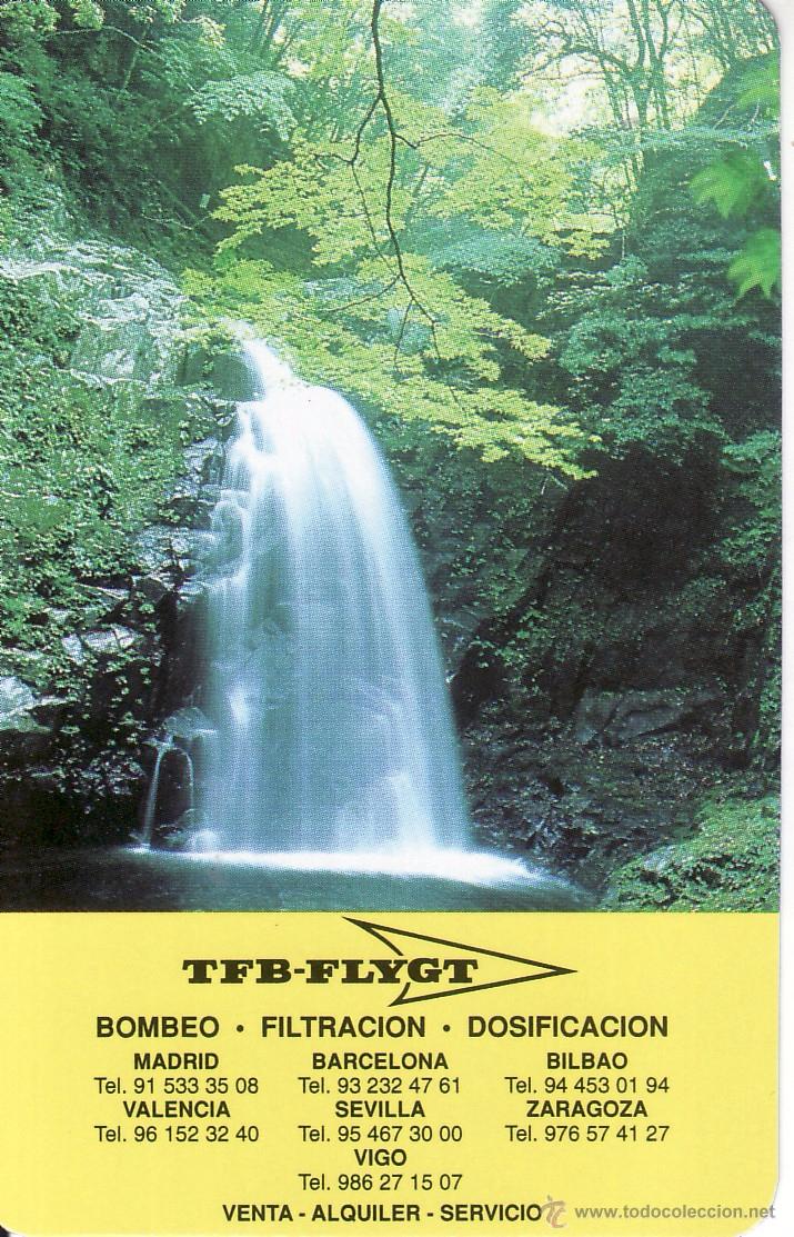 Coleccionismo Calendarios: CALENDARIO DE FOURNIER PUBLICIDAD DE TFB -FLYGT - BOMBEO FILTRACION DOSIFICACION - 2000