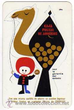 Colecionismo Calend&aacute;rios: Calendario fournier para 1965 Caja Postal de Ahorros con garant&iacute;a del estado.