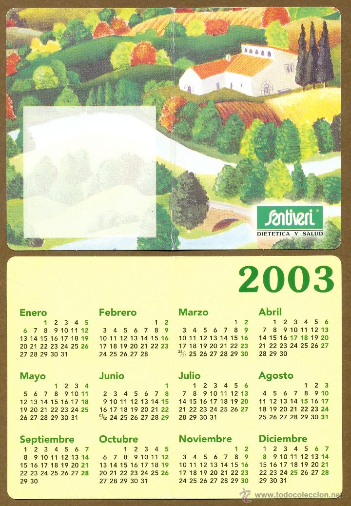 Coleccionismo calendarios: Calendarios Bolsillo - LIBRETA SANTIVERI 2003 - Foto 2