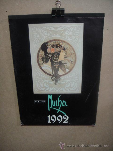 Coleccionismo calendarios: calendario de 1992 - alfons mucha - Foto 1