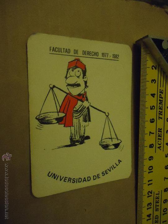 Coleccionismo calendarios: ANTIGUO CALENDARIO FACULTAD DE DERECHO 1977 1982 UNIVERSIDAD SEVILLA