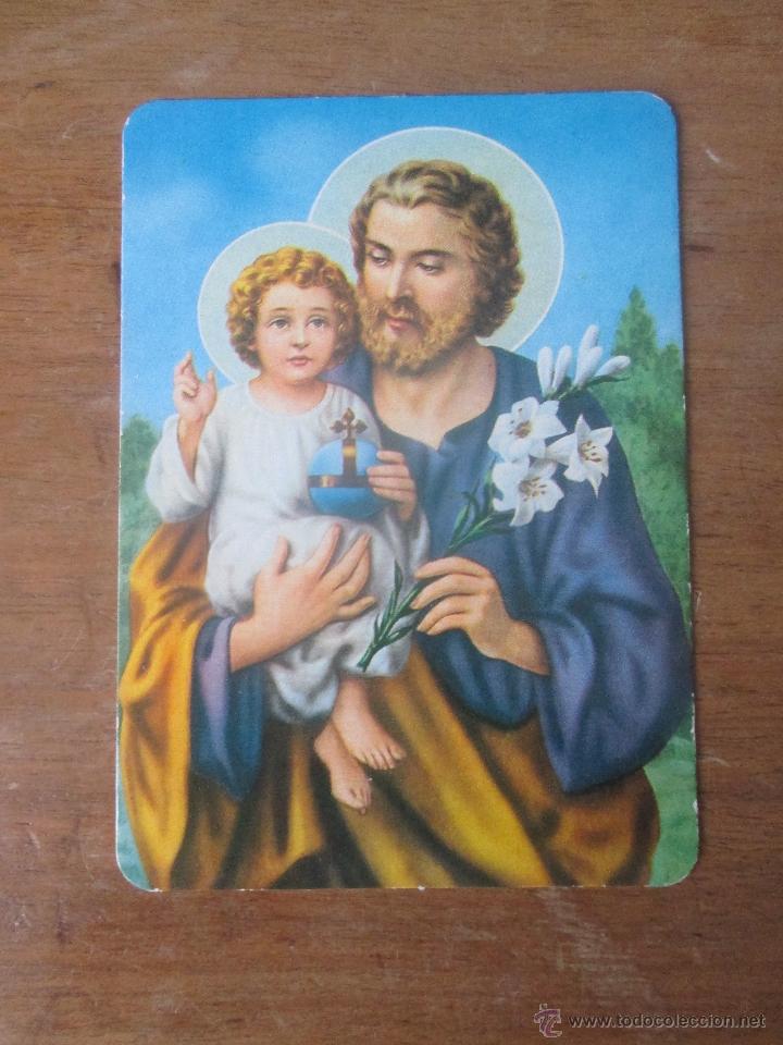 Coleccionismo calendarios: Almanaque de mano 1991 Previsi&oacute;n Medico social, S.A., Ja&eacute;n. San Jos&eacute; y el ni&ntilde;o Jes&uacute;s