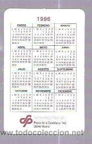 Coleccionismo calendarios: CALENDARIO PUBLICITARIO. 1996. - Foto 2