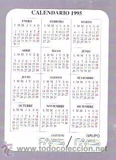 Coleccionismo calendarios: CALENDARIO PUBLICITARIO. 1995. - Foto 2