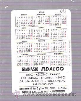 Coleccionismo calendarios: CALENDARIO PUBLICITARIO. 1995. - Foto 2
