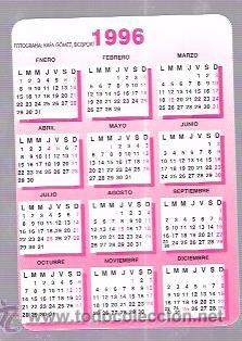 Coleccionismo calendarios: CALENDARIO PUBLICITARIO 1996 - Foto 2