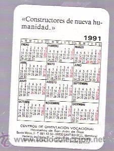 Coleccionismo calendarios: CALENDARIO PUBLICITARIO. 1991. - Foto 2